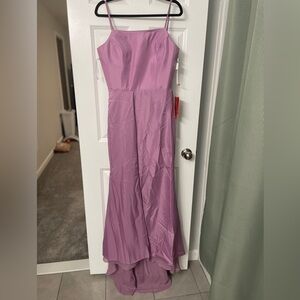 Purple long formal dress